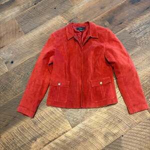 Alfani Genuine Suede Leather Jacket – Women's Large